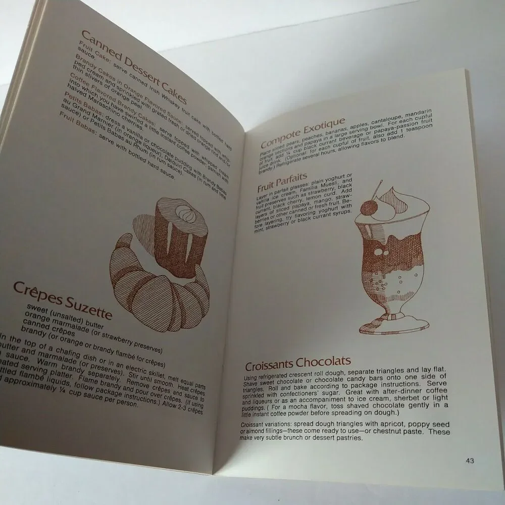 Fast But Fancy Secrets for Gourmet‎ Entertaining Cookbook 1975 Recipe Booklet